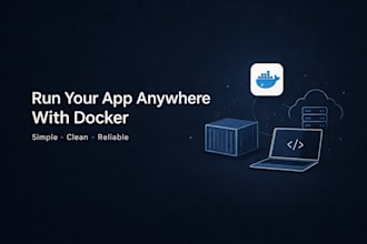 dockerize and run your app using docker