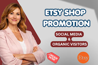 promote your etsy shop to increase traffic, views and sales