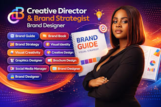 creative director for brand strategy and visual identity brand guidelines