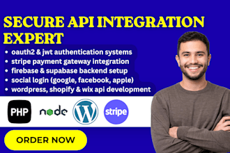integrate oauth2, jwt, stripe firebase social login system wordpress shopify API