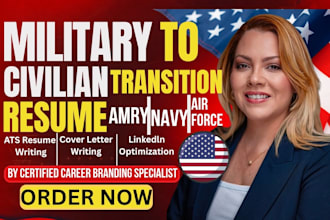 deliver military to civilian resume writing service for US veterans