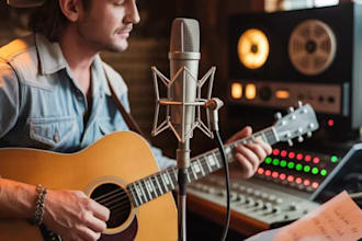 produce a full country song with original lyrics and studio quality sound