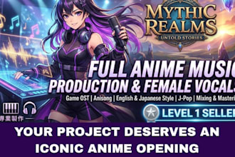 compose and sing your professional anime game opening theme song