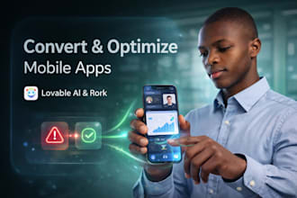 convert lovable ai and rork web apps to mobile apps and fix performance issues