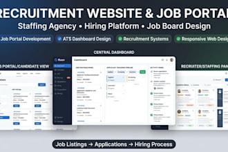 design develop recruitment website staffing agency job portal hiring platform