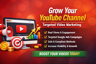 do youtube video promotion for organic views, channel growth