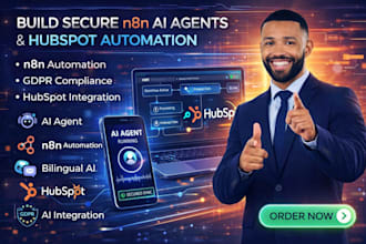 build secure n8n ai agents and hubspot automation