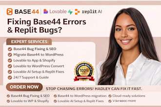 deploy base44 app, base44 fix, loveable dev, n8n, replit app bug fix loveable ai