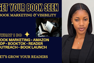 promote your book in amazon kdp and  booktok marketing