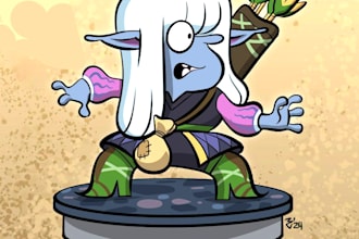 draw your dnd character in action