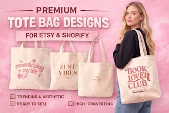 design premium tote bag pod products for your brand