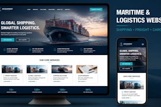 build a maritime shipping logistics and freight forwarding website