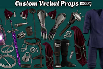 create custom vrchat props, outfits, accessories, and weapons for your avatar