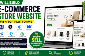 build dorik tilda framer webflow saleor shopware jumpseller store website design