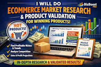 do ecommerce market research and product validation for winning products