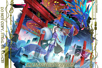 make a splash art illustration designated for your ocs