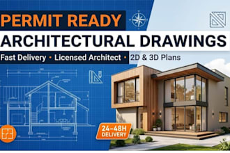 create permit ready architectural drawings as a licensed architect