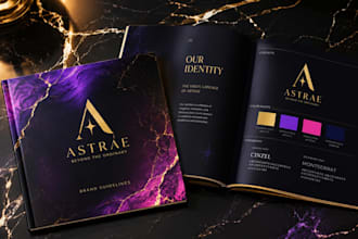 design corporate brand identity brand kit brand guideline logo social media kit