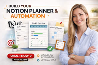 build notion planner notion template notion automation notion ai productivity