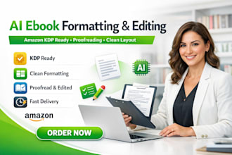 do ai assisted nonfiction book ebook formatting editing proofreading amazon kpd