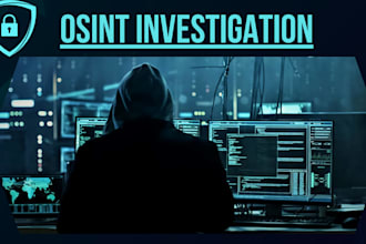 do osint investigation and background check