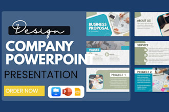 do powerpoint presentation, company presentation profile, slide show, template