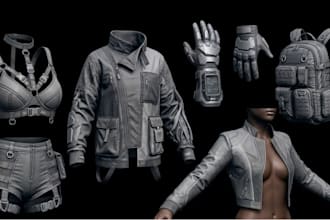 design texture rig 3d clothing for second life mesh vrchat fivem peds sims imvu