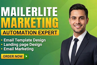 set up mailerlite email marketing automation, campaigns, mailerlite landing page