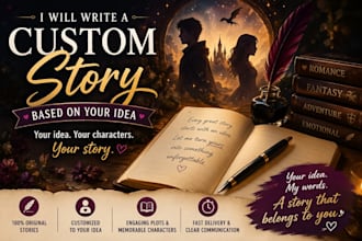 write custom fictional stories
