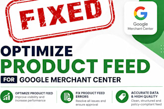 optimize product feed for google merchant center fix product feed errors