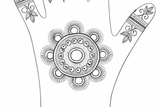 design henna mehndi pattern art