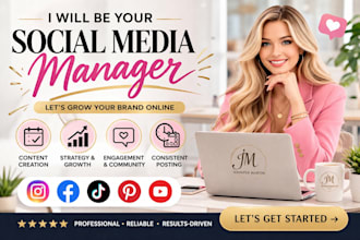 manage and grow your instagram facebook and tiktok with daily posts