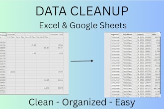 clean, format, and organize your excel or google sheets data