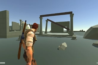 do unity game development, develop 3d game prototype in unity