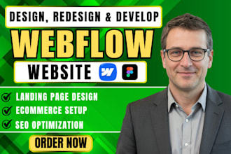 design or develop webflow website, figma to webflow, webflow landing page expert