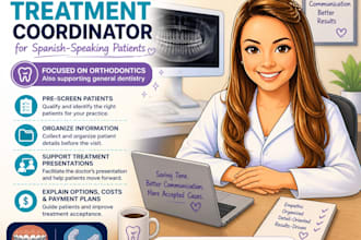 virtual dental treatment coordinator for spanish speaking patient