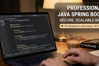 develop a professional java spring boot rest API