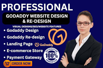 be your professional godaddy website design redesign seo expert