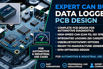 design a can bus data logger pcb for automotive diagnostics