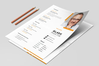 design custom ats resume, CV template, cover letter, clean modern resume layout