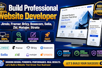 build website on jimdo framer brizy boxecom sella zid matajer strato expert dev