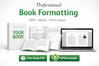 be your professional book formatter and layout designer for KDP