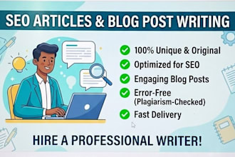 do professional articles and blog post writing