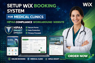setup wix booking system for medical clinics,hipaa compliance workaround website