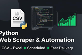 build a custom python web scraper or automation script