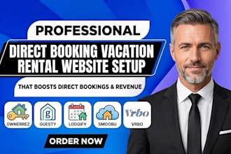 setup direct booking website vacation rental ownerrez guesty lodgify smoobu vrbo