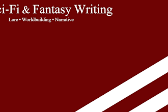 write science fiction and fantasy flavor text and narrative