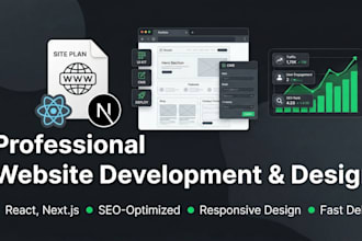 build a clean responsive website or react web app