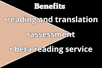 a service of beta reading