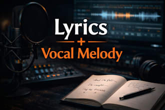 write lyrics with melody ready flow for your track